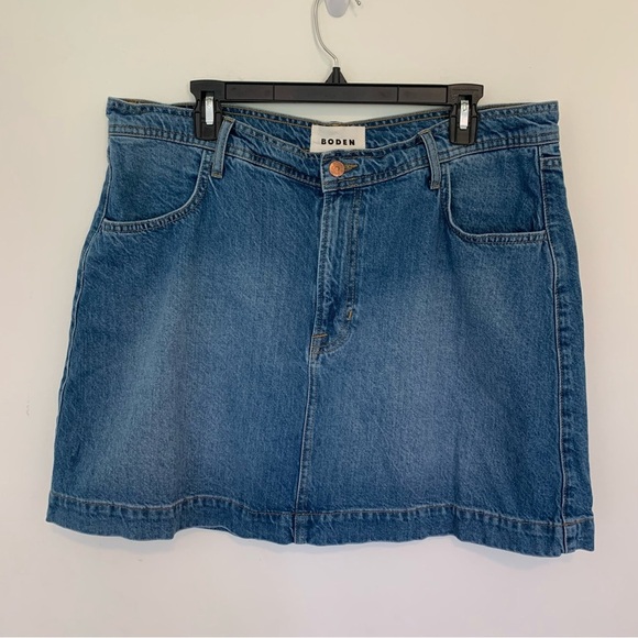 Women’s Boden Denim Mini Skirt Basics Capsule Plus Size US 14 - Picture 1 of 10